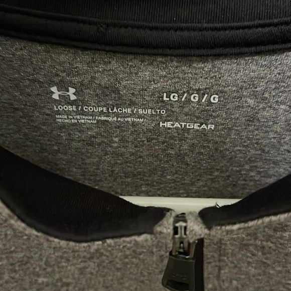 Mens long sleeves pullover. Zip. - Picture 2 of 2